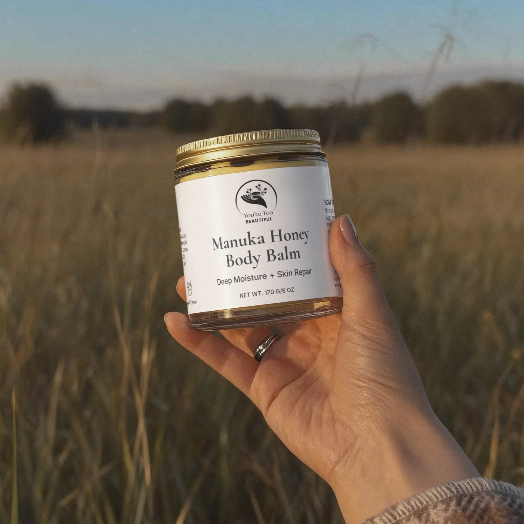 Manuka Honey Chamomile Tallow Body Balm | Hydrating Balm for Dry Skin