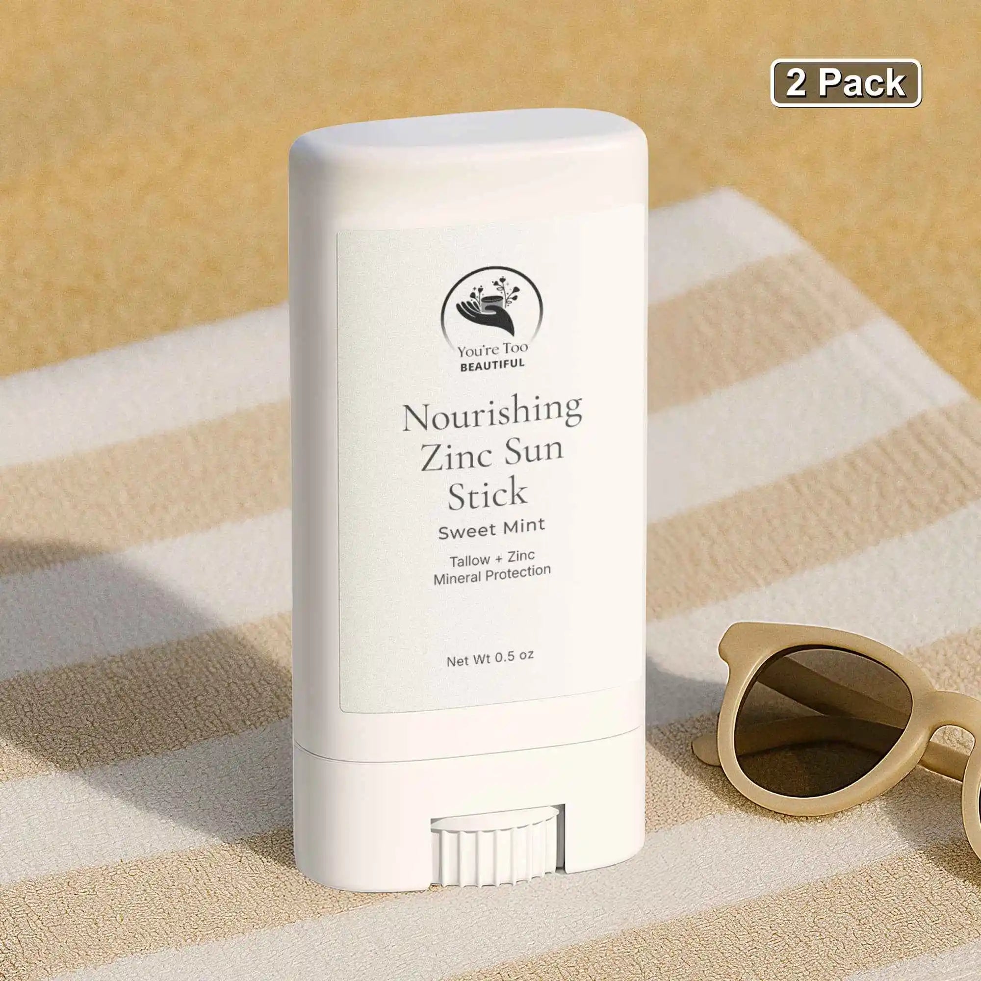 Nourishing Zinc Sun Stick 2-Pack | Mineral SPF Face Stick