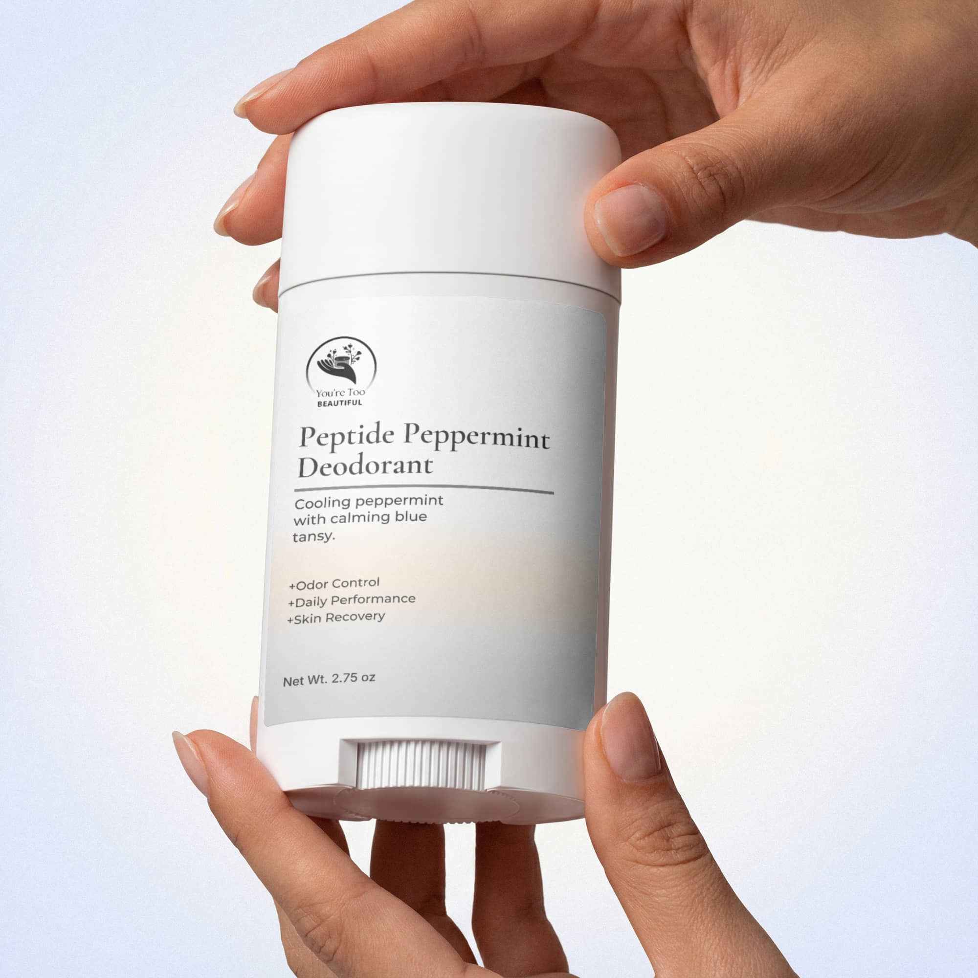 2 Pack Peptide Peppermint Deodorant for Freshness and Comfort