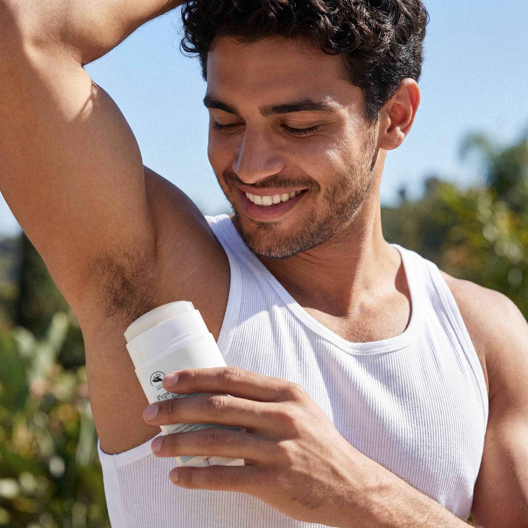 2 Pack Peptide Peppermint Deodorant for Freshness and Comfort