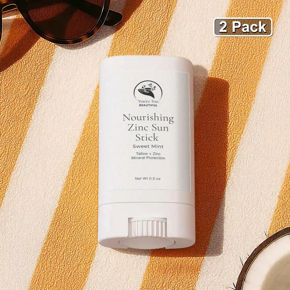 Nourishing Zinc Sun Stick 2-Pack | Mineral SPF Face Stick