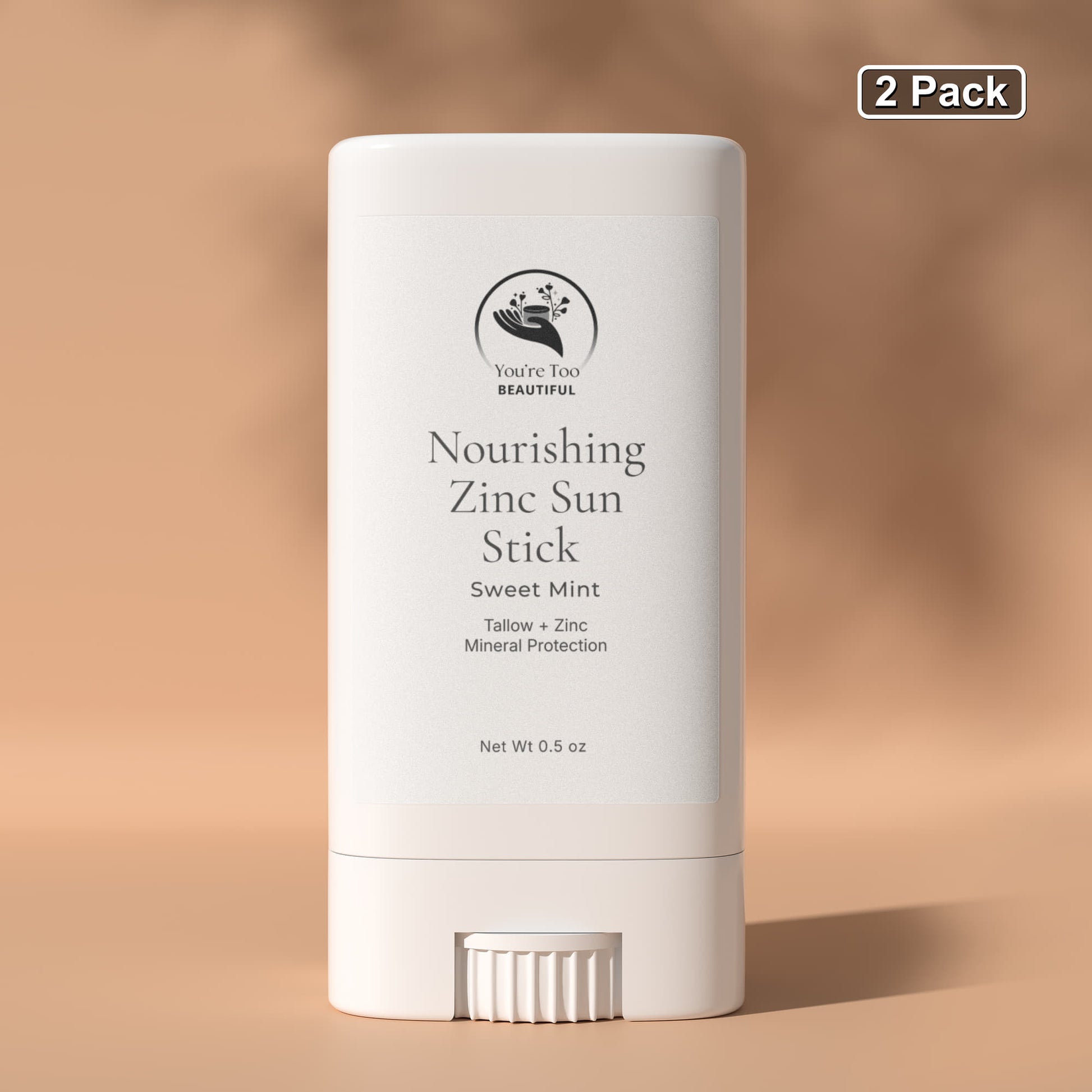 2 Pack Nourishing Zinc Sun Stick - You're Too Beautiful