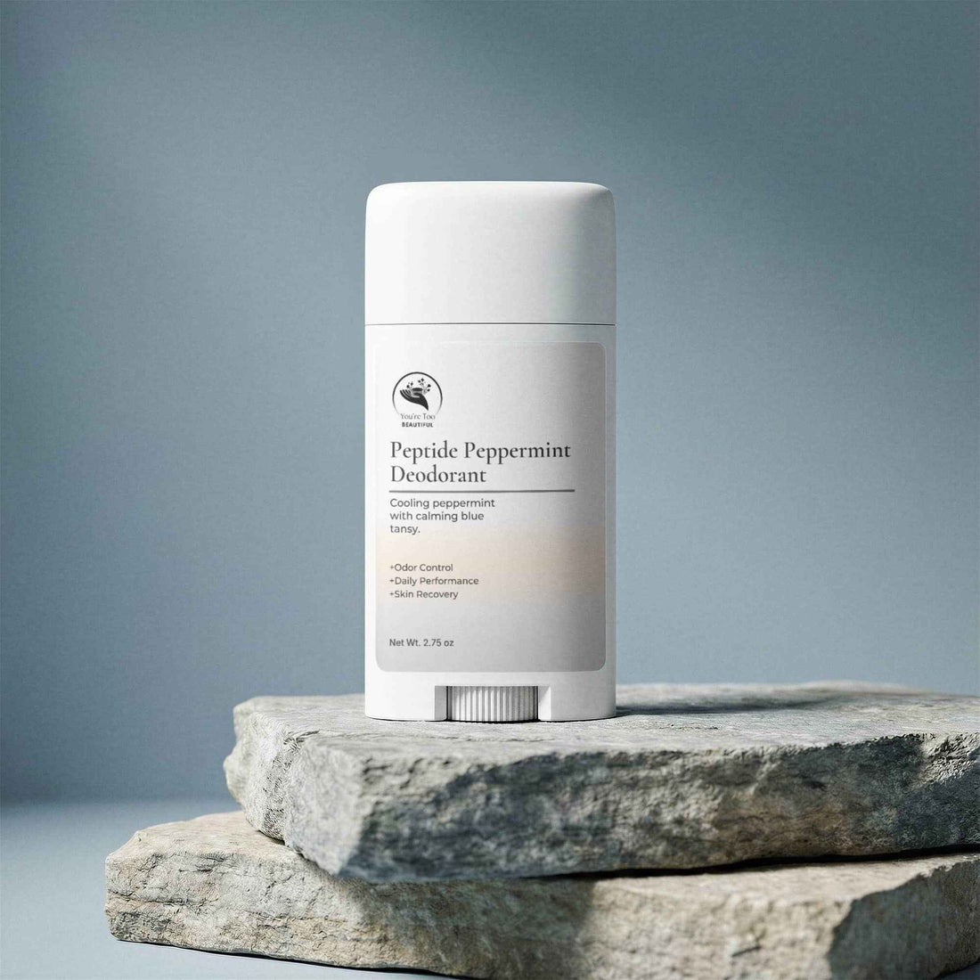 2 Pack Peptide Peppermint Deodorant for Freshness and Comfort