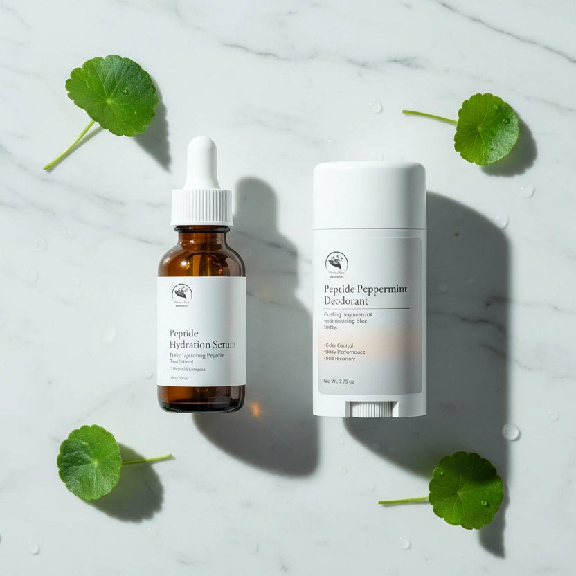 The Peptide Power Duo | Peptide Serum &amp; Natural Peppermint Deodorant